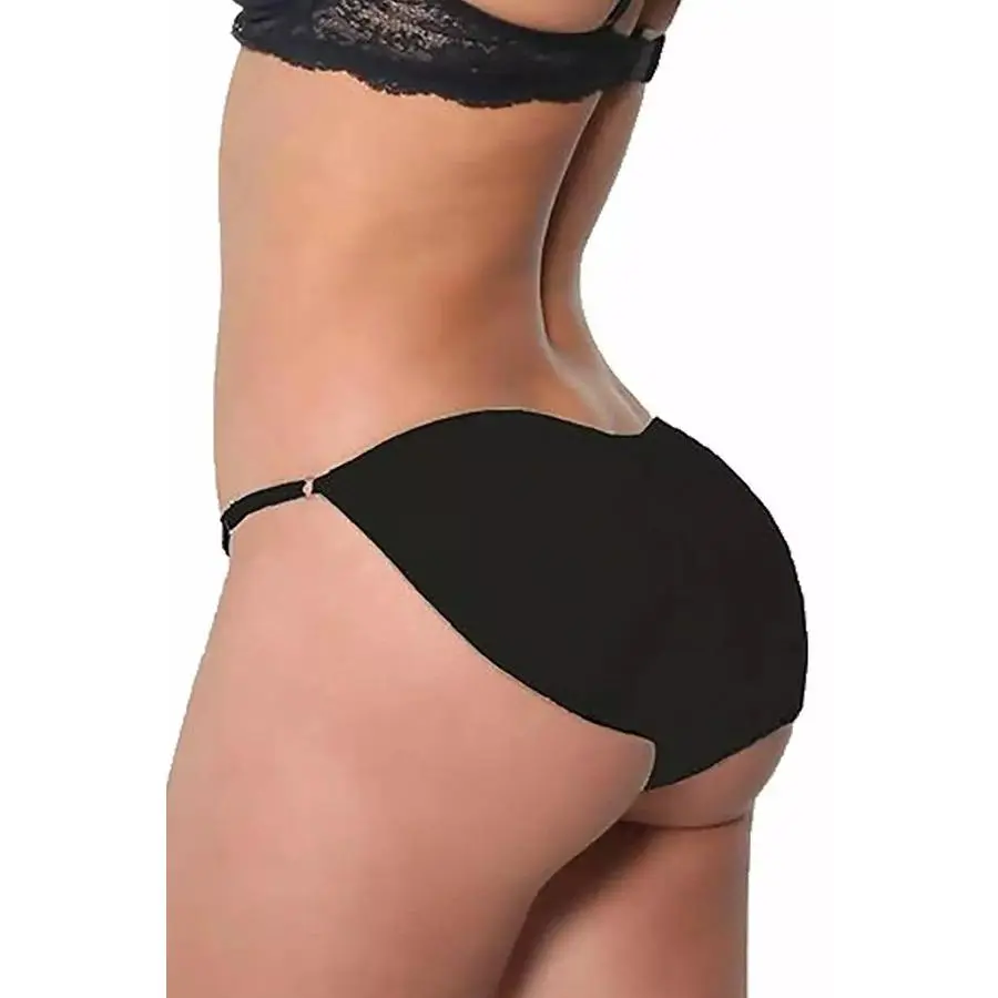 Women's Nylon-Spandex Seamless Padded Briefs - Foam Pads, Breathable Lower Body Short-Length Shapewear for Instant Natural Curvy Look, Butt Lifter, Hip Enhancer