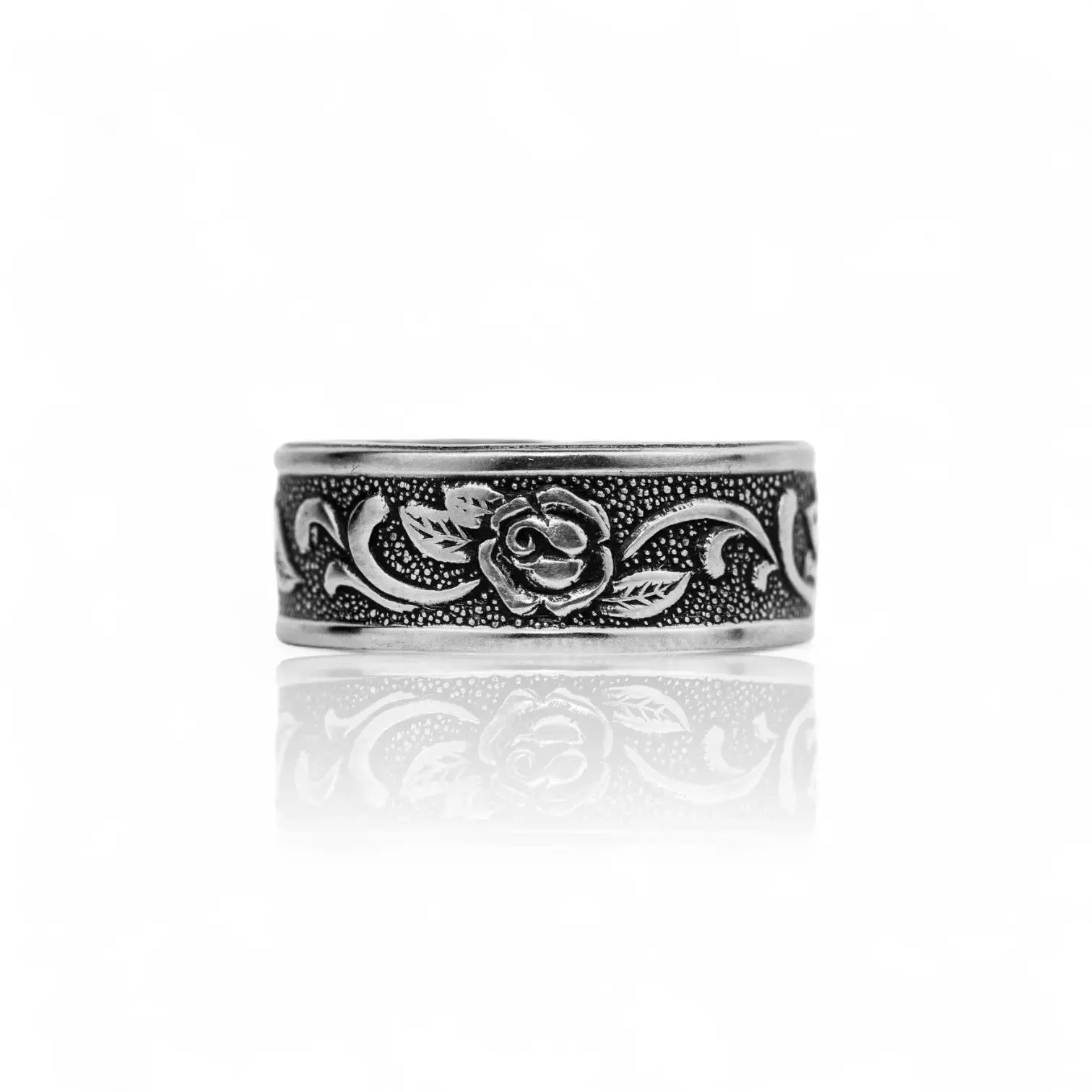 Rosa - Handcrafted Stainless Steel Rose Spoon Ring Rosa - Handcrafted Stainless Steel Rose Spoon Ring
