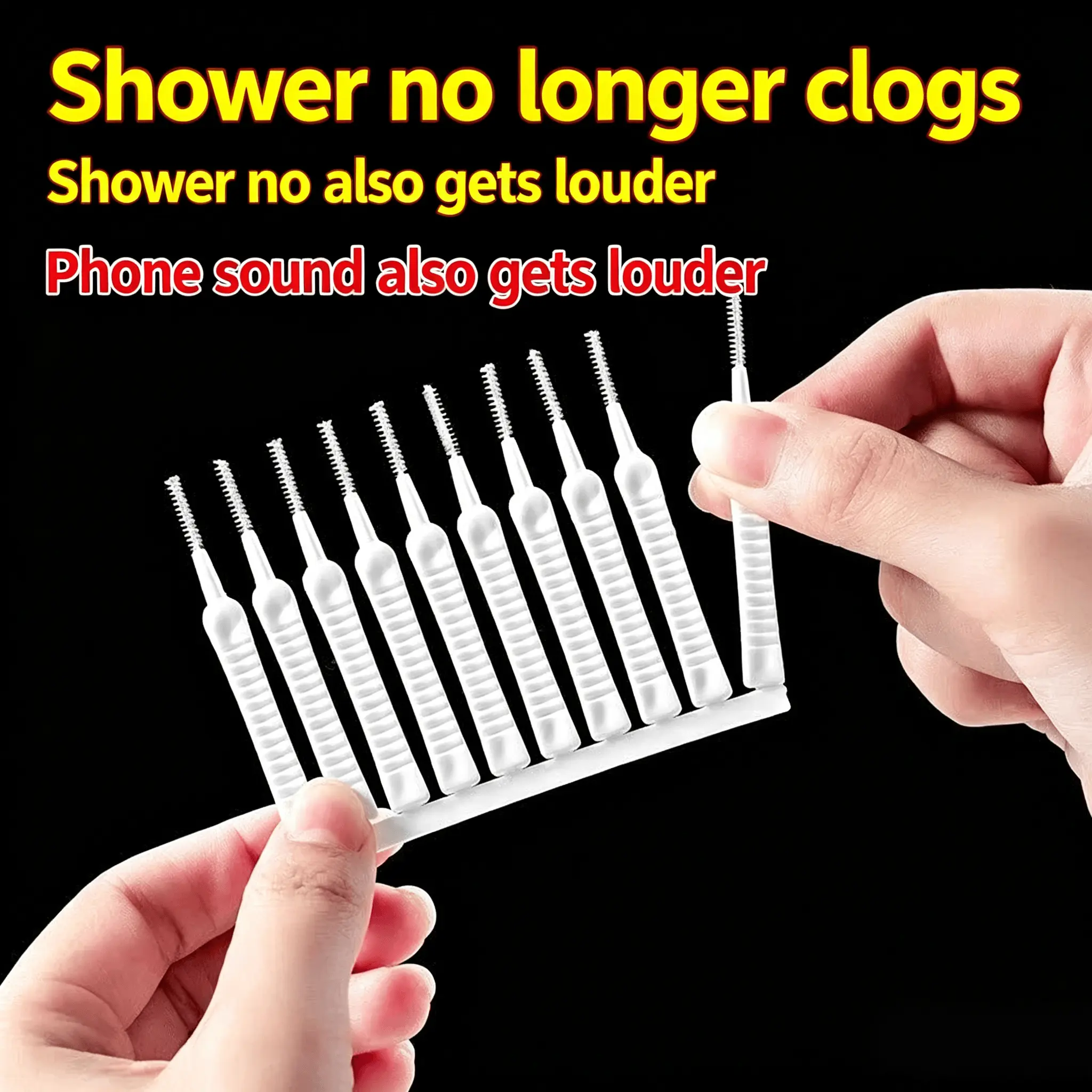 50 Pack Shower Hole Cleaning Brushes, Tiny Brush for Shower Head Gap Unclogging