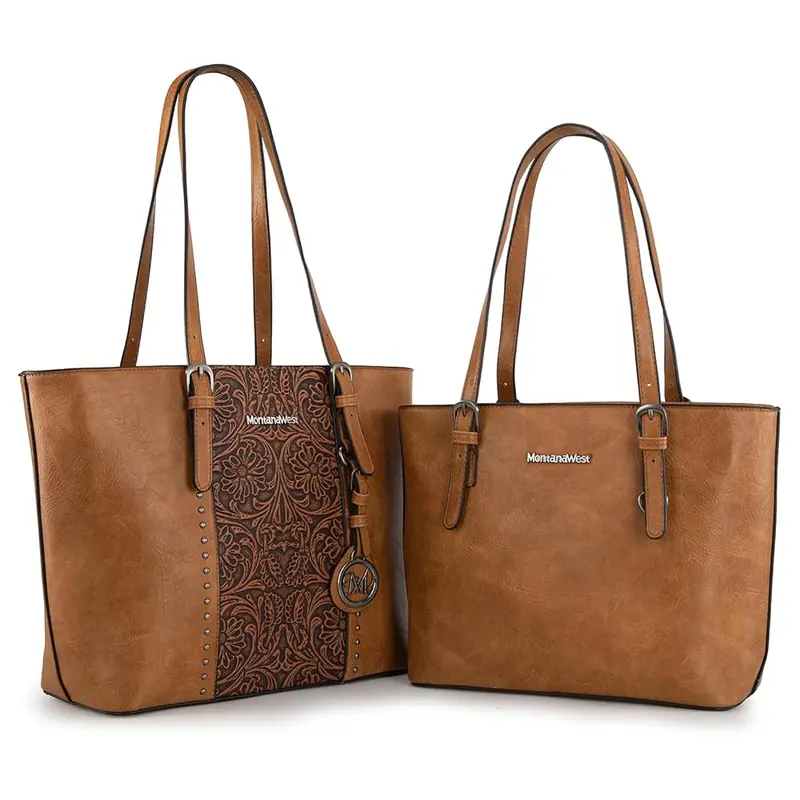 Montana West Tote Bag for Women Large Purse and Handbags Set Embossed Collection Purse 2Pcs Set Montana West Tote Bag for Women Large Purse and Handbags Set Embossed Collection Purse 2Pcs Set