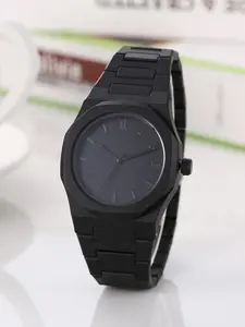 Line Pattern Men's Watch: New Octagonal Design, Premium Feel, Waterproof Plastic Watch with Versatile Style, Modern Casual Wristwatch, Quartz Watch