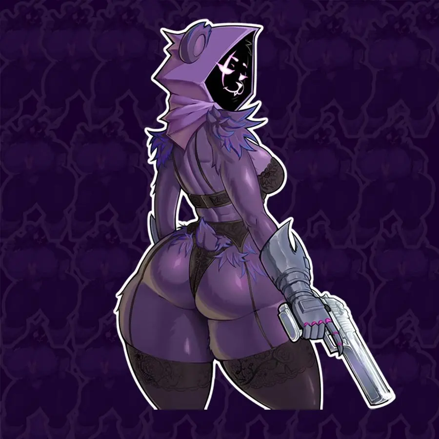 Cyberpunk Girl Sticker – Stylish Anime Vinyl Decal for Gamers, Laptop & Water Bottle