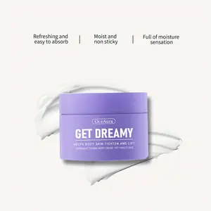 Dreamy Purple Packaging Firming Body Cream - Daily/Travel Use Moisturizing And Toning Body Cream for Lift And Moisturizing The Body Light Beige
