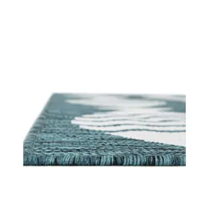 Turquoise Outdoor Coastal Rug
