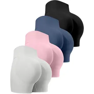 Workout Shorts Sets for Women, High Waisted Butt Lifting Scrunch Butt Sports Seamless Gym ShortsGift