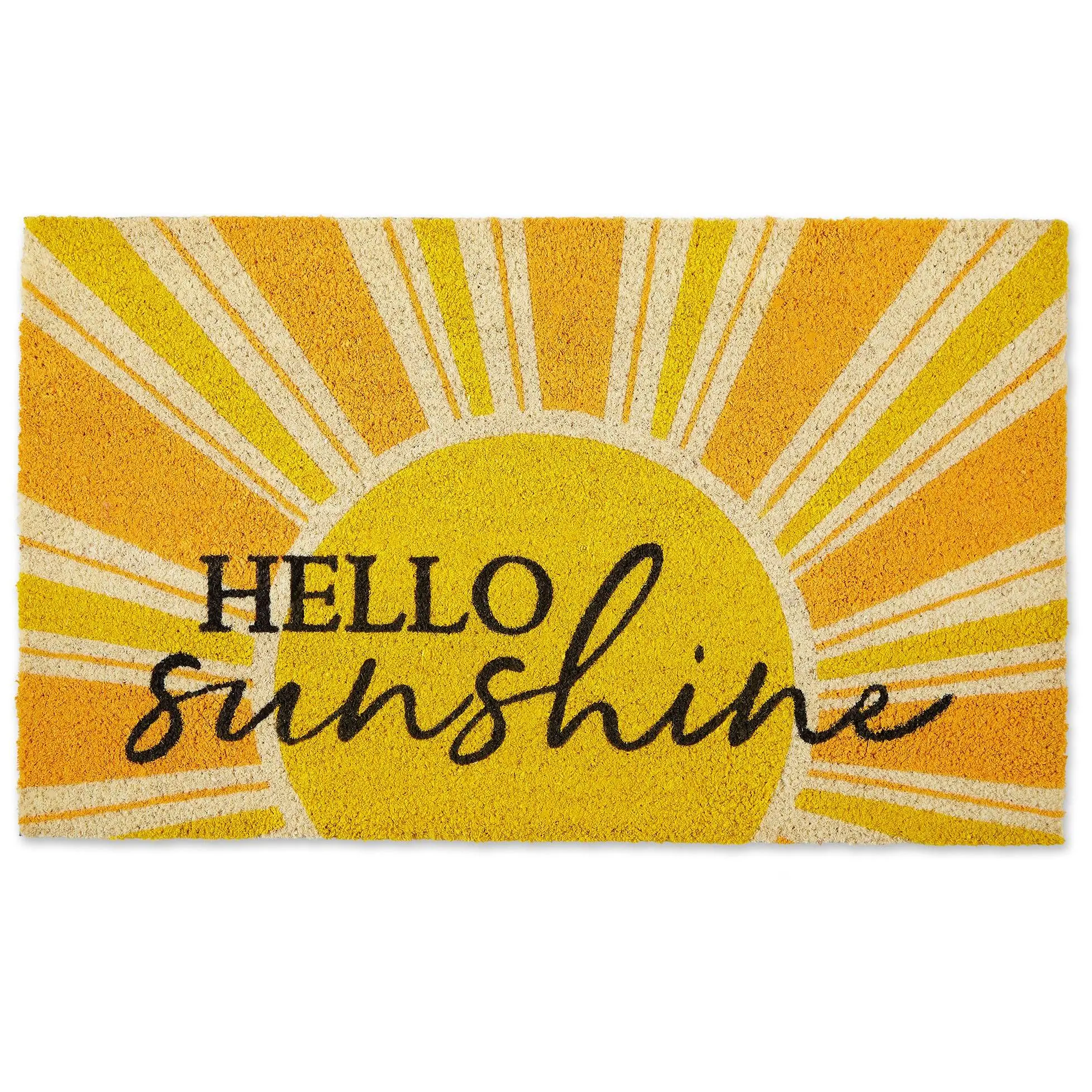 Design Imports Yellow Hello Sunshine 18x30 Doormat Design Imports Yellow Hello Sunshine 18x30 Doormat