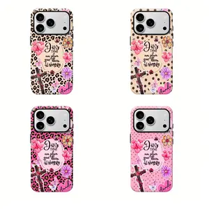 Faith, Jesus, God y2k Print With Hearts And Flowers Suitable For 17 16 15 14 13 12 11 Pro Max Plus
