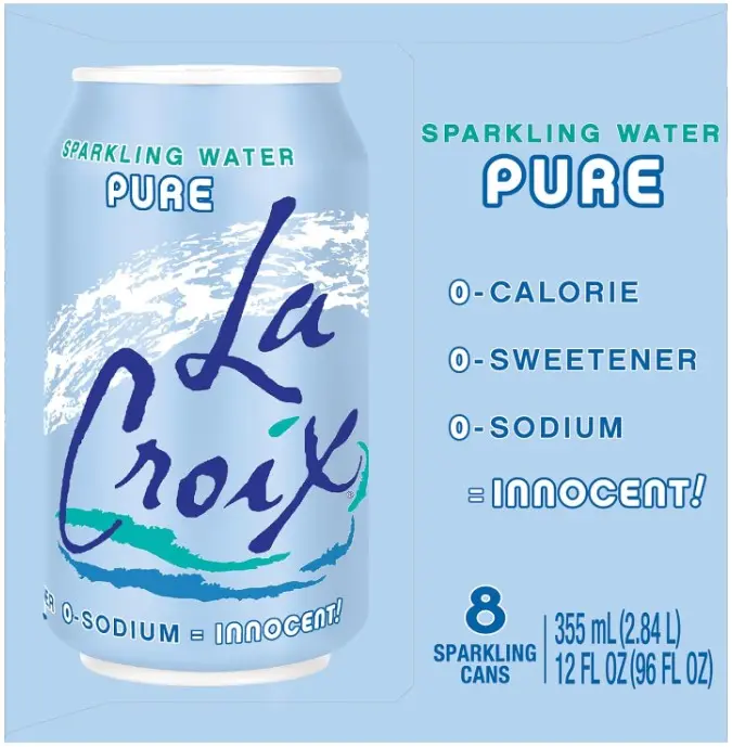 LaCroix Sparkling Water, Pure, 12 Fl Oz (pack of 8)