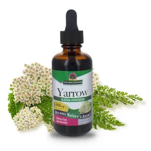 Nature's Answer Yarrow Flowers Dried Herb with Organic Alcohol, 2-Fluid Ounces | Promotes Reduction of Inflammation | Digestive Support | Bladder Support | Gluten-Free | Single Count