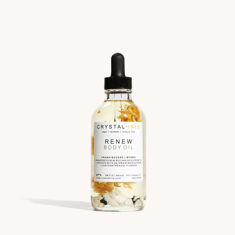 ReNew Body Oil | Crystal Infused Dry Body Oil by Crystal Irie