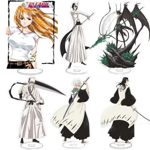Hot Anime BLEACH Acrylic Stand Keychain Model Figure Cosplay Plate Holder Topper Birthday Fans Christmas Desk Decor Plate Gift