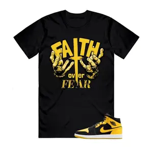 1 New Love Black Varsity Maize Yellow White 2025 T Shirt Match Match FOF, Full Color Range, Find Your Perfect Shade, Retro