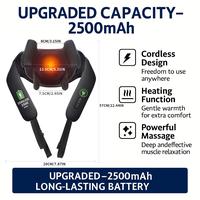 Wireless + 2500mAh + 6D + Heating + BLACK