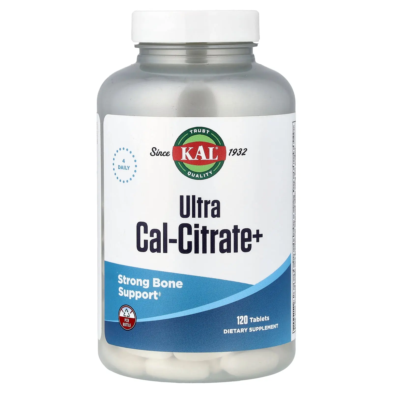 KAL Ultra Cal-Citrate+, 120 Tablets