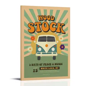 70s Woodstock-poster Posters Music Album Cover Posters Canvas Wall Art High-Resolution Vintage Band & Artist Prints for Room