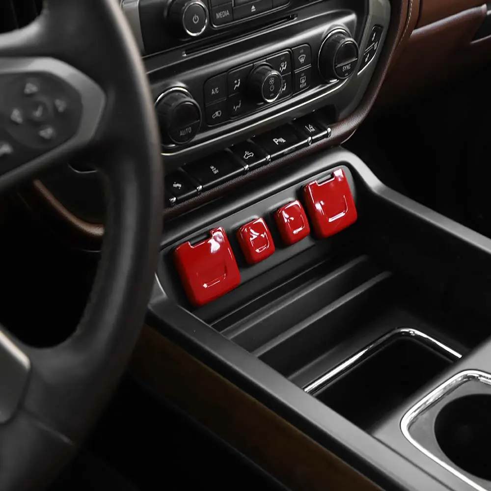 Power USB Socket Button Cover Trim, Automotive Interior Accessories, Car Accessories for 2014-2018 Chevy Silverado/GMC Sierra Interior Upgrade
