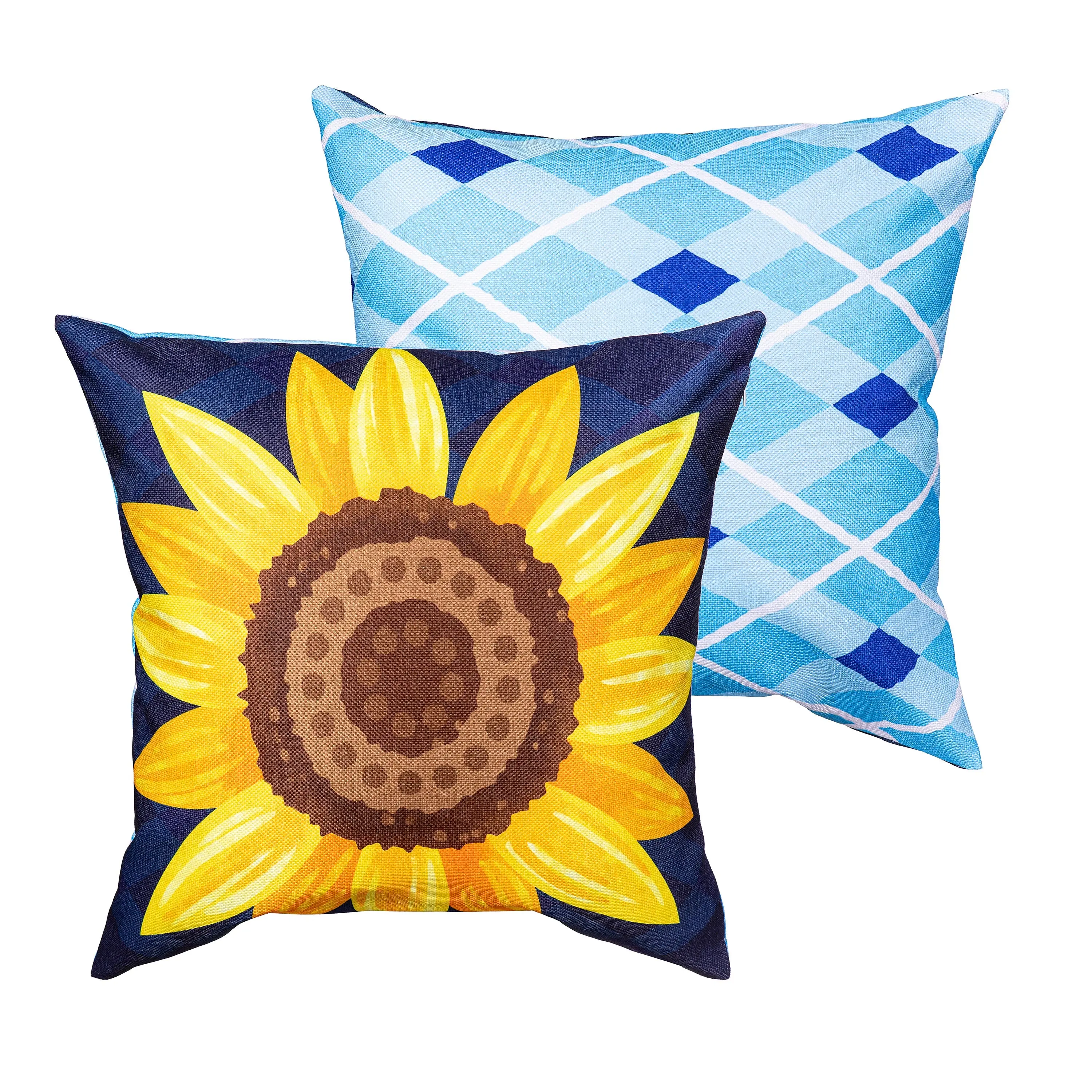 Bless Our Home Sunflower Pillow