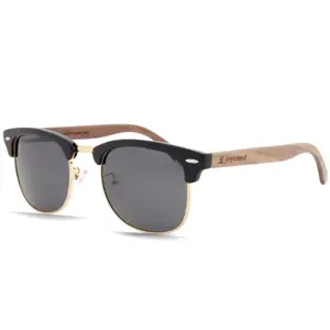 Kennedy Walnut Clubmaster Wooden Sunglasses | Joycoast