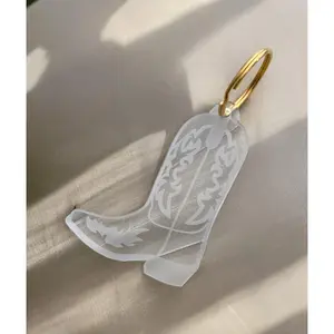 Cowboy Boot Keychain-Translucent