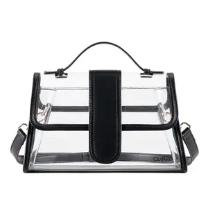 CLUCI Clear Bag for Stadium Events Crossbody,Stadium Approved Clear Bag,Clear Purse Crossbody Bag for Concerts Sports