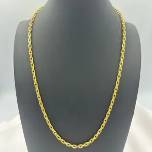 20in 4.5mm Golden Heavy Link 14k Gold over 925 Sterling Silver (SG-120)