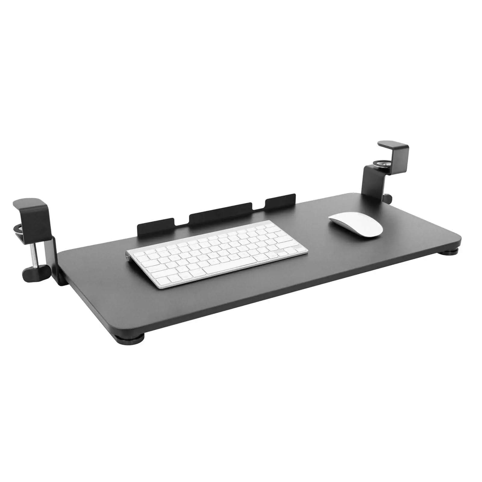 Clamp-On Adjustable Keyboard and Mouse Tray Clamp-On Adjustable Keyboard and Mouse Tray