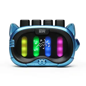 Portable Rhythm Game Machine for Kids, Multi-Instrument Sound Effects, Colorful Lights, Interactive Educational Toy, Suitable for Boys & Girls 3+