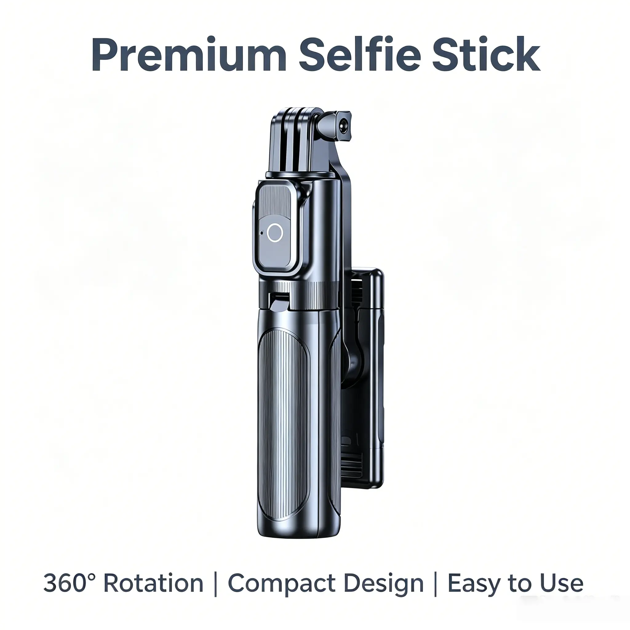 Mini Selfie Stick Tripod Stabilizer - Telescopic, Multi-Angle Stick Tripod Selfie Accessory with Bluetooth Remote, Adjustable Rotating Design, Phone Camera Mount, Portable Vlogging Equipment for Travel, Telescopic Selfie Accessories