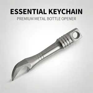 Mini Bottle Opener Keychain Accessory, Durable Titanium Alloy Material, Model Xinghao Fc21, Perfect for Everyday Use