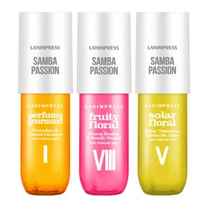 Lanimpress Body & Hair Fine Perfume Mist, 3 Different Notes of Women Fragrance, Long-Lasting Spray, 3.0 FL.OZ Each, Gourment Flavor & Florality Type