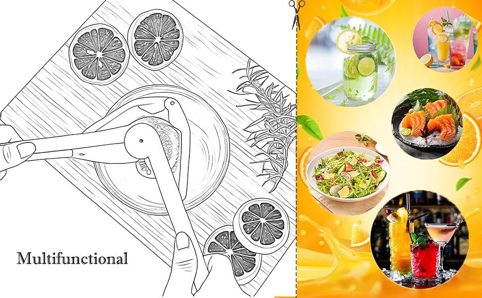 1/2 PCS Stainless Steel Lemon Juice Squeezer - Clean Manual Citrus Juicer, Manual Lemon Squeezer, Manual Lemon Juicer, Handheld FruitJuicer for Fresh Juice Lemon, Lime, Orange, Durable Compact Easy, Dishwasher SafeKitchen Gadgets
