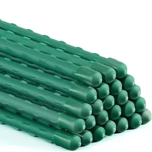 CAPHAUS 25 Pack Durable Metal Plant Supports Garden Stakes, Plant Stakes, Garden Poles for Outdoor & Indoor, Plant Support and Sticks for Tomato, Potted Plants, Beans, Cucumbers