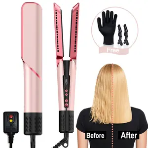 1pc Summer Cool Air Hair Straightener Hair Blower 3 In 1 Multifunctional Hair Dryer & Hair Straightener & Hair Curler Wet to Dry with Cool Wind or Hot Wind 4 Temperature Adjustable Straightening Iron