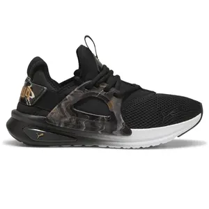PUMA Womens Softride Enzo Evo Geode Glow Running Sneakers Shoes - Black