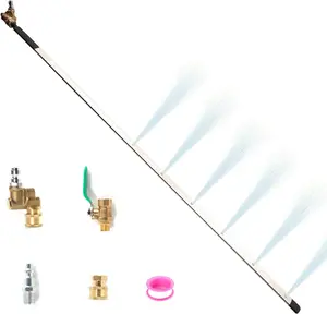 40 Inch  Washer Wand for  Radiator Cleaning Tools,  Water Tank Cleaning Wand for  Washer &  Air Pump Flush Radiator Cleaning Wand Power Washer Wand with 6 Nozzle Tips