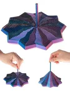 1pc Lager Size 3D Printed Sensory Fidget Star, Fractal Fidget Hexagon with Handles, Star Shaped Fidget Toys for Office Desktop, Decompression Toys Stress Relief, Stress Relief Gadgets