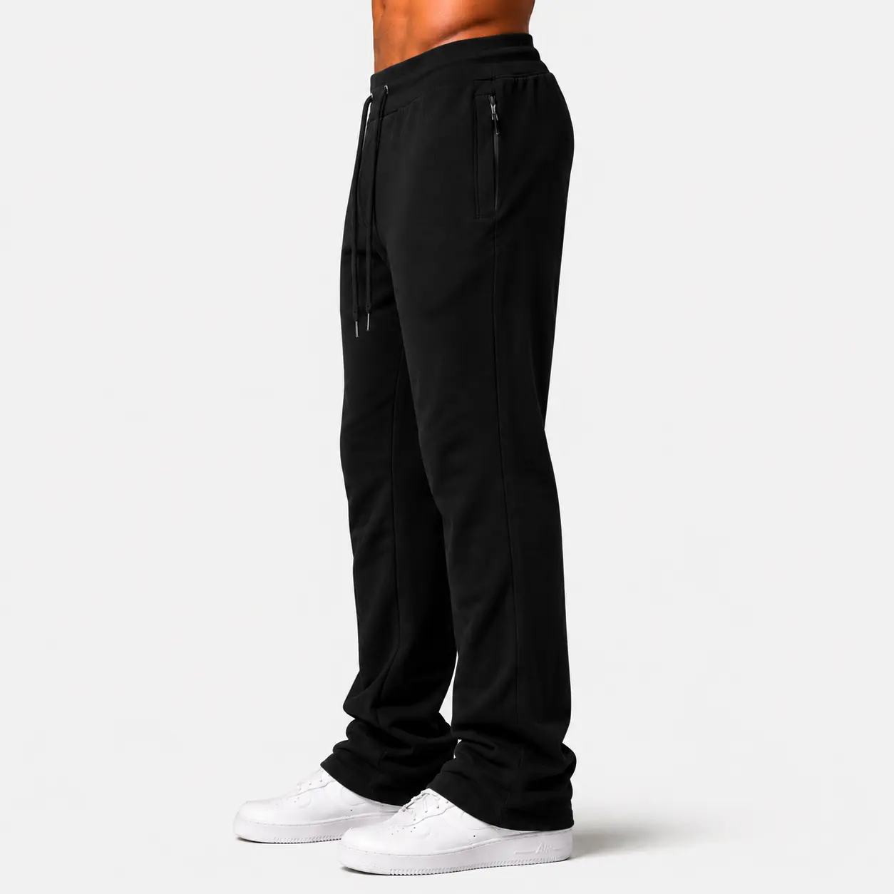 Narr - Sweat Pants Stacked - Black - P1030