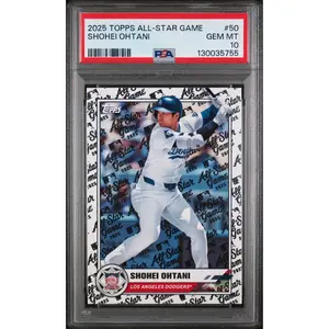 SHOHEI OHTANI #50 2025 TOPPS ALL-STAR GAME LA DODGERS LOW POP OHTANI PSA 10