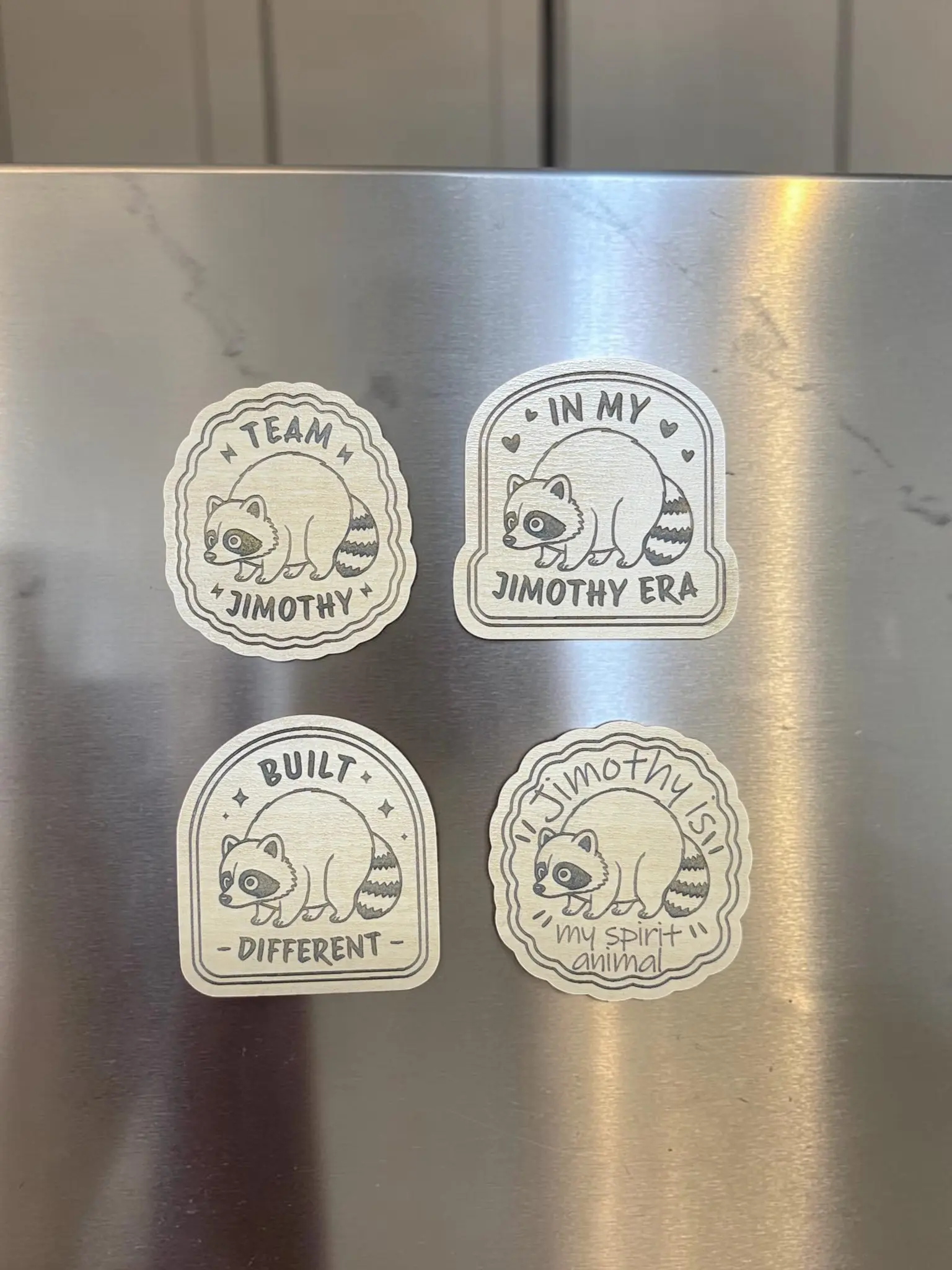Jimothy magnets, fridge magnets, funny magnets