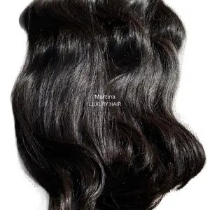 Martina Luxury Hair Raw Vietnamese Straight Hair Bundles - Thick Smooth Strong Texture for All Hair Types - Unprocessed Pure Natural Finish - Enhances Curls Waves - Long Lasting Natural Luxury