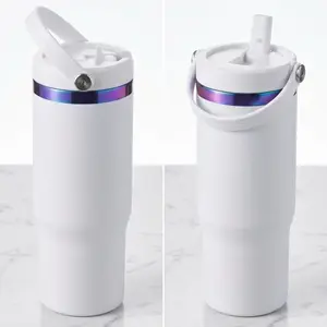 Custom Engraved Tumbler Blue & Purple Undercoat Reusable Drinkware Bottle for Everyday Use