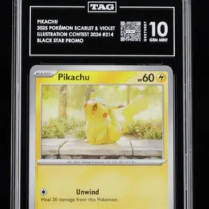 TAG 10 - Pikachu - 214 (Illustration Contest 2024) - SV: Scarlet & Violet Promo Cards (SVP)