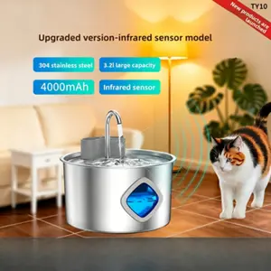 Filter cartridges and filter cotton suitable for pet stainless steel automatic water dispensers​​​。 3.2L Automati Water Dispenser