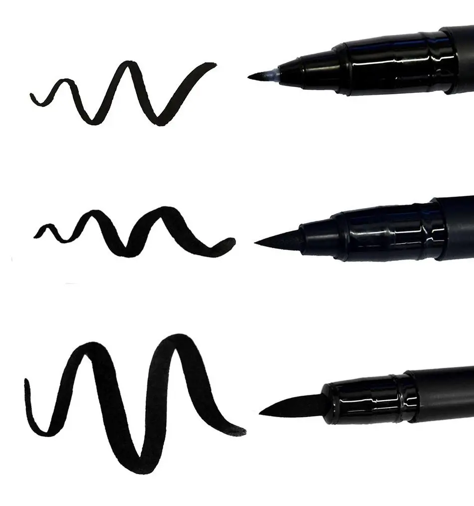 Pigma Professional Brush Pen 3  Pack, Black