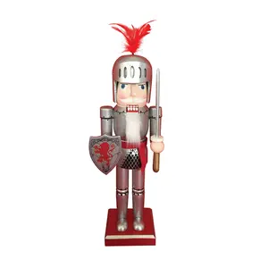 Santa's Workshop 14" Red Lion Knight Nutcracker
