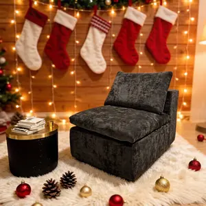 【Memorial Day Gift】NMXVXMN 39.4"x 29.5" x 16.5"Luxurious Chenille Fabric Single Sofa for Modular Sectional Sofa, High Density Memory Foam Couch Boneless Couch for Bedroom Living Room outdoorfun