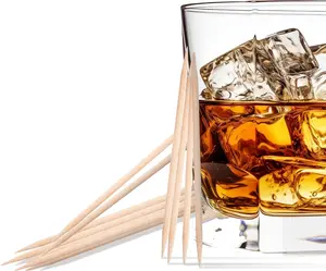 All White Birchwood Toothpicks Made Using Premium Spirits. 25 Pickers - Whiskey