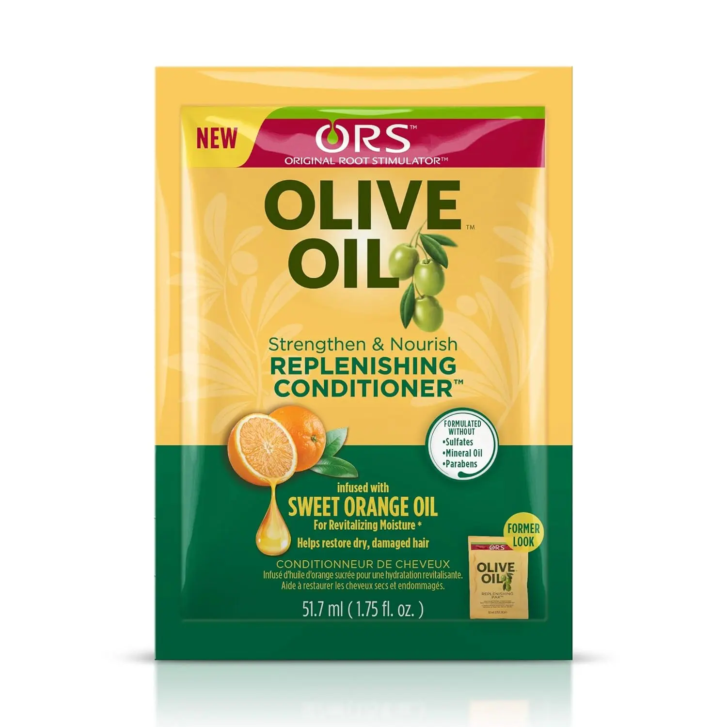 Organic Root Stimulator Olive Oil Replenishing Haircare Pack - Nourishing, Frizz-Control, Silky Results - Unisex, 1.75 oz