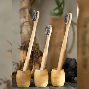 Bamboo Toothbrush | Charcoal Activated Bristles | Eco Friendly Toothbrush