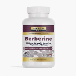 Berberine Phytosome 550 mg – Heart, Metabolic & Immune Support – 60 Capsules – High-Absorption Botanical Extract – Cholesterol & Blood Sugar Health – Non-GMO, Gluten-Free